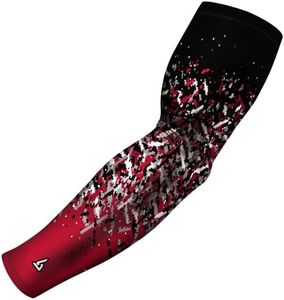 B-Driven Sports Premium Pro-Fit Compression Arm Sleeve for Men & Women - For Sports Protection - Single, Digital Designs