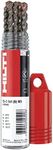 Hilti 6x Hammer Drill Bits TE-C, M1 SDS Plus Rotary Hammers Set, Diameters 5,6,8,10,12 mm, Base material: Concrete, Brick, Masonry, Sand-lime block (2224211)
