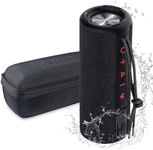 XENEO X21 Portable Outdoor Wireless Bluetooth Speaker Waterproof with FM Radio, Micro SD Card Slot, AUX for Shower - Hard Travel Case Included