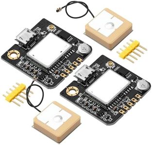 hiBCTR 2Pack GPS Module, NEO-6M Navigation Positioning, Arduino GPS for Drone Microcontroller, High Sensitivity Receiver with Antenna, Compatible with 51 Microcontroller STM32 Arduino UNO R3