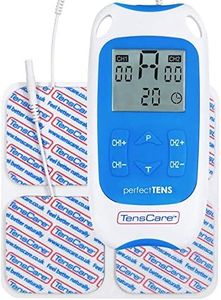 TensCare - Perfect Tens, Appareil de soulagement de la douleur, 16 modes, double canal, thérapie facile à utiliser et efficace pour la douleur chronique