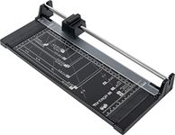 Dahle Vantage 50 Rotary Trimmer, 12" Cut Length, 5 Sheet Capacity, Self-Sharpening, Automatic Clamp, German Engineered Paper Cutter