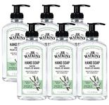 J.R. Watkins Hand Soap, Gel, 11 fl oz, Vanilla Mint (6 pack)