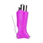 Toker Poker - Clipper Lighter Case - Magenta, All Inclusive Tool for Camping and Other - by Toker Poker