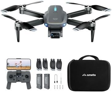 Ameta Drones with Camera for Adults 4k UHD, S20 Lite Brushless Motor FPV Foldable RC Drones for Adults Kids Beginners with 36 Mins Long Flight, Altitude Hold, Headless Mode, Circle Fly, 360° Flips, Cool Toys Gifts for Men Boys(Under 249G)