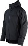 John Doe Softshell 2in1 XTM - Black | Motorcycle Jacket with Kevlar |Waterproof | Removable Hood, Black, XX-Large