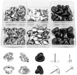 70 Pieces Pin Backs Locking Pin Kee