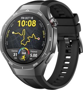HUAWEI Watch GT 5 Pro 46mm, Smartwatch, Up to 14 Days Battery Life, Compatible iOS&Android, 150+ Sports Modes, GPS, Bluetooth Calls, Ceramic and Titanium, Pro-Level Sports, Golf Courses Map, Black