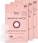 Rael Hydrocolloid Acne Pimple Healing Patch 3 Packs(Invisible, 72 count)