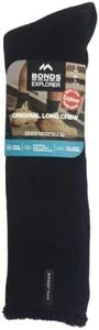 Long Mens Original Holeproof Explorer Wool Blend Socks Black Outdoor Work Size 6-10 Shoe Size 6-10 Casual