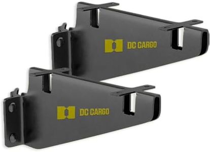 DC Cargo E Track Fixed Shelf Brackets (Pack of 2)| DIY Zinc-Plated Accessories for Shelves in Enclosed Trailer, Truck, Warehouse, Garage
