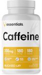 Bucked Up Caffeine 200mg Per Serving, Essentials (180 Servings, 180 Capsules)