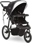 Jeep Hydro Sport Plus Jogger by Delta Children, Includes Car Seat Adapter, Black, Neoprene, Leather