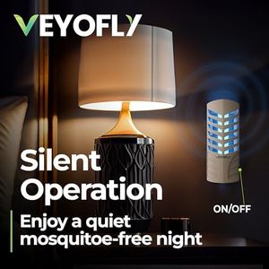 VEYOFLY Indoor Insect Trap – Plug-In Fruit Fly & Mosquito Catcher, 2 Devices + 4 Glue Boards