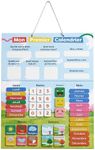 Chuckle - Magnetic Calendar for Kids with Seasons, Dates, and Weather (in French) - 40x32 cm - Fun Learning Tool for Children Aged 4 to 10