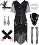 WILDPARTY 1920s Flapper Dress Sequi