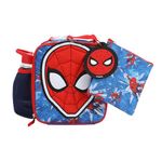 Spider-Man Kids 4 Piece Insulated Lunch Bag Set