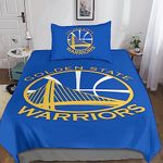 3D Bedding Duvet Cover Set NBA Team Logo Comforter Cover with Pillowcases Ultra Soft Microfiber Quilt Cover for Girls, Boys And Teens 2 Pieces Set Single(135x200cm)