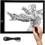 Youyijia A3 Light Box Drawing Pad 470 * 345 * 5mm Portable Adjustable Brightness LED Light Pad Tracing Light Board Ultra-Thin Diamond Art Light Borad for Stencilling Artist Drawing Sketching Animation