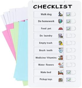 PIQOLA Chore Chart for Kids, Reusable Checklist Board for ADHD, Upgraded Planning Board (Checklist)