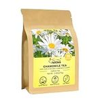 FullChea - Chamomile Tea bags, 50 Teabags - Pure & Natural Chamomile Flower Herbal Tea - Non-GMO - Caffeine-free - Support Digestion & Boost Immune System