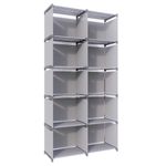 Dytto Customizable DIY Versatile Multi-Functional Cube Storage Shelf for Books, Clothes, Shoes, Toys, Organizer, Kitchen, Closet Spaces, Living Room, Bed Room, Washroom, Washeroom (Ten Cubes)