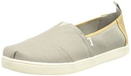 TOMS Unisex Kids Alpargata Loafer Flat, Grey Brown, 3 UK