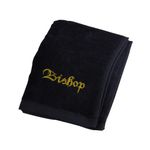 Embroidered Hand Towels - 'Bishop' - Gifts For Pastor, Clergy, & Ministers - Pastor Towel - Cotton Towel - Black With Gold Lettering