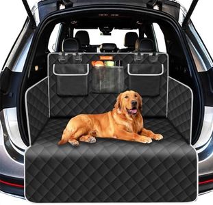 Alfheim Housse de Protection de Coffre de Voiture, Anti-déchirure et imperméable, Housse de Coffre de Chien Lavable antidérapante avec Protecteur latéral Universel pour Voiture, SUV (Noir)