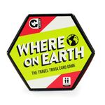 Ginger Fox Where On Earth Trivia Card Games for Ages 8+ | Easy-To-Play For Family Parties and Gatherings | Answer Travel Quiz Questions & Locate Destination On The Map For Extra Points | Travel Size