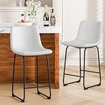 Aowos Bar Stools Set of 2, 26inches