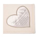 Pavilion Gift Company Forever in Our Hearts-50x60 Super Soft Royal Plush Throw Blanket, Cream