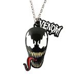 JDHFJFH Superhero Venm Necklace Metal Anime Gifts Horror Pendant Necklace for Boys Girls and Women, Zinc, No Gemstone