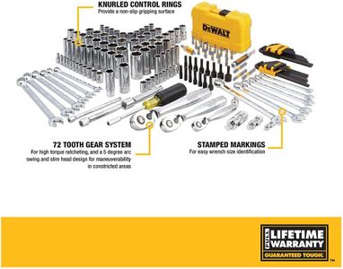 DEWALT Mechanics Tools Kit, 168-Piece Set – Sockets & Wrenches