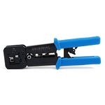 EZ RJ45 Crimp Tool,Knoweasy All-in-One Crimper for Pass-Through/EZ/Legacy RJ11/RJ12/RJ45 connectors,CAT3/CAT5e/CAT6 Network Cable UTP/STP Wire Crimping Tool