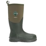 Muck Boots Unisex Chore Classic Hi Steel Cap Safety Waterproof Wellington, Moss, 10