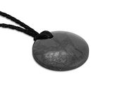 QuanThor Elite Shungite Stones Protection Necklace | Authentic from Russia Karelia Shungite Crystal with Carbon Fullerenes | Bad Energy Protection Shungite Necklace (Elliptical)