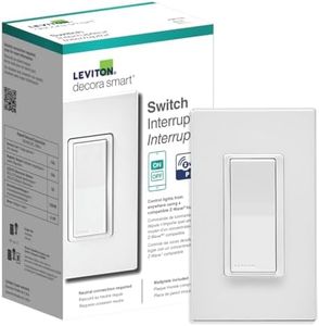 Leviton Decora Smart Switch Z-Wave 800 Series, ZW15S-1RW