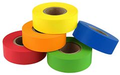 ChromaLabel 19mm Clean Remove Colour Code Tape, 5 Colour Value Pack, 5 Rolls of Labeling Tape, 63.5 Meters Total, 0.75 Inch