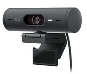 Logitech Brio 500 Full Hd Webcam with Auto Light Correction,Show Mode, Dual Noise Reduction Mics, Webcam Privacy Cover, Works with Microsoft Teams, Google Meet, Zoom, USB-C Cable - Graphite - Digital