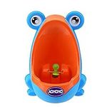 AOMOMO Frog Potty Training Urinal for Toddler Boys Toilet with Funny Aiming Target (Blue)