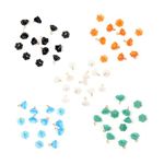 Embroiderymaterial Flower Crystal Charms For DIY Jewellery Making, 5 Color Combo, 50 Pieces