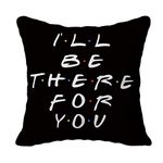 MZQSIY 18x18 inch Black Sofa Polyester Home Decor Friends TV Show Cushion Cover Pillow Covers Pillow Cases (14)