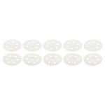 PATIKIL 46mm Polypropylene Washers, 400 Pack Load Spreading Flat Plastic Washers for Fixing Wall Ceiling Insulation Board Foam Panels Sheets, White