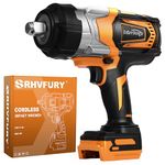 Cordless Impact Wrench 3/4 inch for DeWalt 20V MAX, Impact Wrench 1500FT-LBS(2000N.m) High Torque Brushless Electric Impact, with 3 Speed Modes Power Impact Driver,LED Work Light (No Battery)