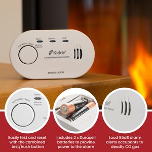 Kidde Carbon Monoxide Alarm – Battery Operated CO Detector