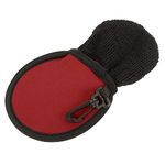 MECCANIXITY Golf Ball Cleaner Portable Pouch Pocket Washer Bag with Clips, Red