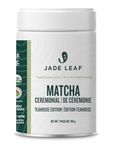 Jade Leaf Matcha Organic Ceremonial Grade Matcha Green Tea Powder - 100% Pure Japanese First Harvest Green Tea for Ceremonies, Usucha, Lattes 100g Tin (Pack of 1)