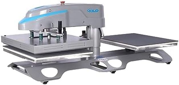 16x24 Inches Pneumatic Up Sliding Dual Platen Heat Press Machine-Infrared Positioning, White & Blue-T-Shirts, DIY Crafts, Sublimation Printing (16x20 Pneumatic Swing Dual)