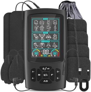 TENS Unit EMS Muscle Stimulator with 28 Modes, Dual Channel Muscle Stimulator Machine with 8PCS Electrode Pads, TENS Machine for Muscles, Shoulder, Neck, Back, New Upgraded Color Screen
